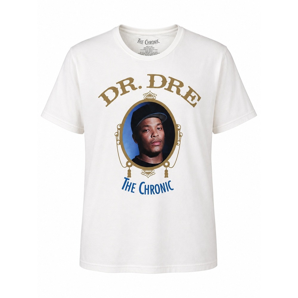 Dr. Dre The Chronic T-Shirt Size Small Off White 2023 Licensed Rap Hip Hop Tee